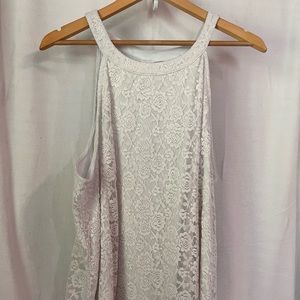 Torrid white lace top
